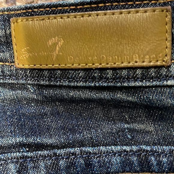 Seven7 Y2K Classic Distressed Low Rise Boot Cut Denim Jeans — SZ 32,‎ Runs SZ 8 - Picture 5 of 12